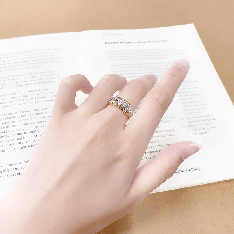 2.55 ctw Classic Round-Cut Lab-Grown Diamond Band in 18K Yellow Gold