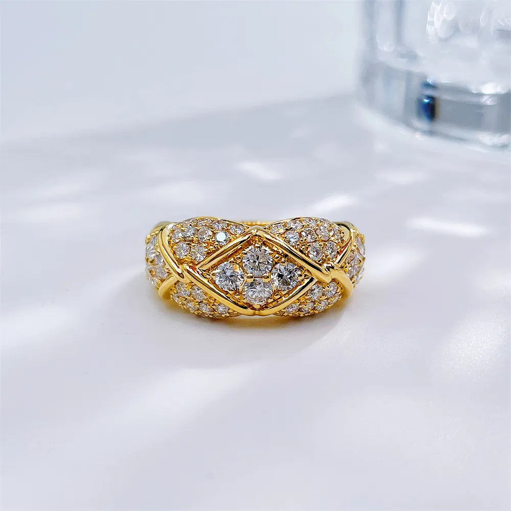 1.66 ctw Celestial Round-Cut Lab-Grown Diamond Band in 18K Yellow Gold – APYFR0385-Y