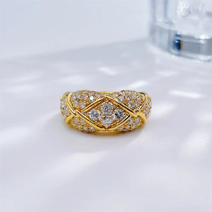 1.66 ctw Celestial Round-Cut Lab-Grown Diamond Band in 18K Yellow Gold – APYFR0385-Y