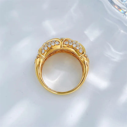 1.66 ctw Celestial Round-Cut Lab-Grown Diamond Band in 18K Yellow Gold – APYFR0385-Y