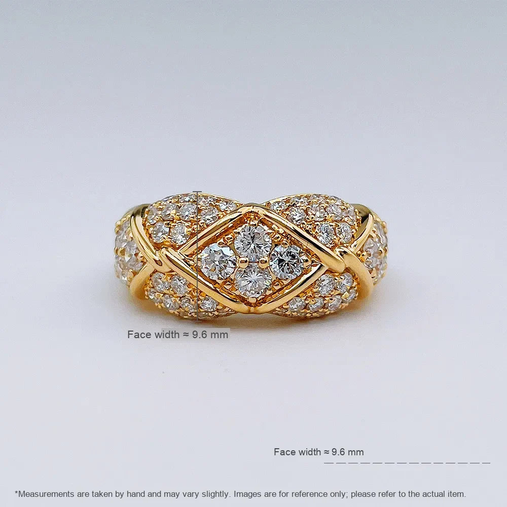 1.66 ctw Celestial Round-Cut Lab-Grown Diamond Band in 18K Yellow Gold – APYFR0385-Y