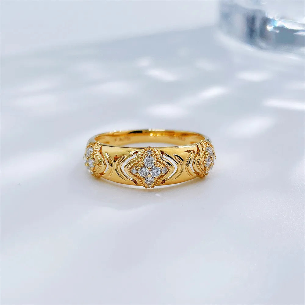 0.2 ctw Celestial Round-Cut Lab-Grown Diamond Band in 18K Yellow Gold – APYFR0388-Y