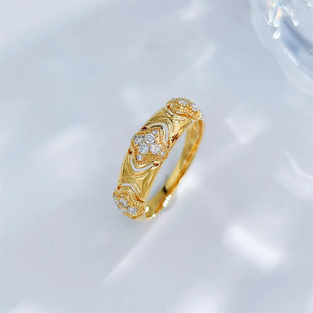 0.2 ctw Celestial Round-Cut Lab-Grown Diamond Band in 18K Yellow Gold – APYFR0388-Y