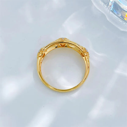 0.2 ctw Celestial Round-Cut Lab-Grown Diamond Band in 18K Yellow Gold – APYFR0388-Y