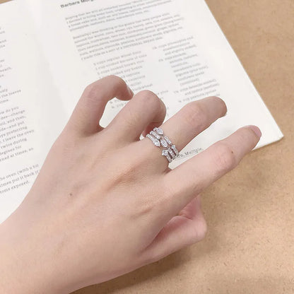 1.1 ctw Celestial Mixed-Cut Lab-Grown Diamond Band in 18K White Gold – APYFR0394-W