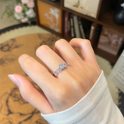 0.54 ct Celestial Six-Prong Round-Cut Lab-Grown Diamond Ring in 18K White Gold – APYFR0395-W