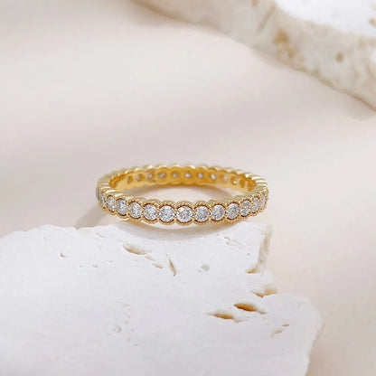 0.71 ctw Statement Stackable Round-Cut Lab-Grown Diamond Band in 18K Yellow Gold – APYFR0397-Y