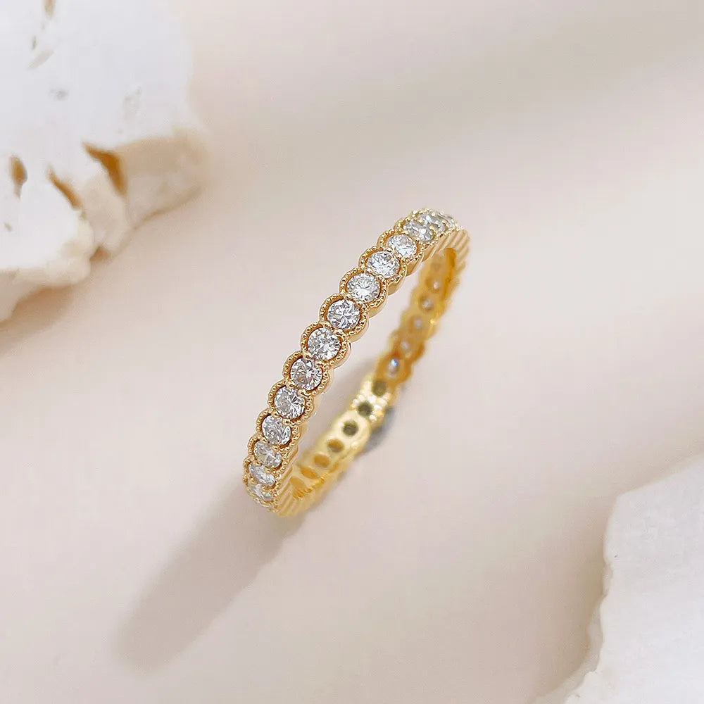 0.71 ctw Statement Stackable Round-Cut Lab-Grown Diamond Band in 18K Yellow Gold – APYFR0397-Y