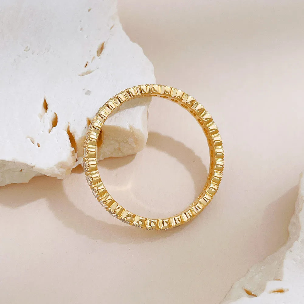 0.71 ctw Statement Stackable Round-Cut Lab-Grown Diamond Band in 18K Yellow Gold – APYFR0397-Y