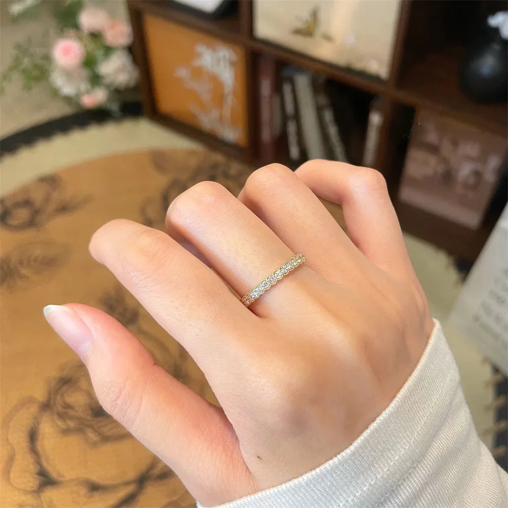 0.71 ctw Statement Stackable Round-Cut Lab-Grown Diamond Band in 18K Yellow Gold – APYFR0397-Y