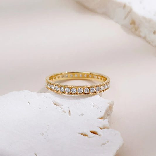 0.51 ctw Statement Stackable Round-Cut Lab-Grown Diamond Band in 18K Yellow Gold – APYFR0399-Y