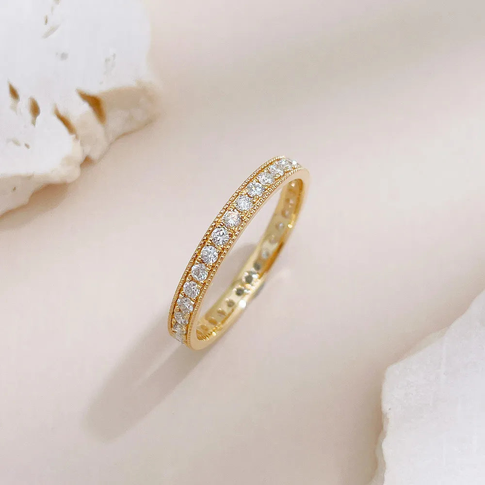 0.51 ctw Statement Stackable Round-Cut Lab-Grown Diamond Band in 18K Yellow Gold – APYFR0399-Y