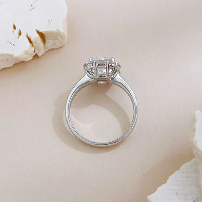 2.14 ct Statement Four-Prong Radiant-Cut Lab-Grown Diamond Ring in PT950 Platinum – APYFR0404-PT
