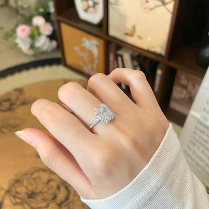 2.14 ct Statement Four-Prong Radiant-Cut Lab-Grown Diamond Ring in PT950 Platinum – APYFR0404-PT