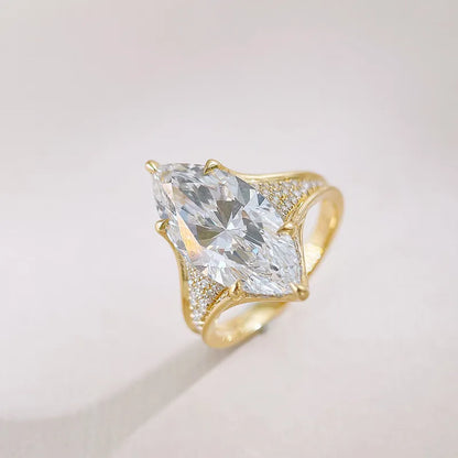 5.1 ct Vintage Marquise-Cut Lab-Grown Diamond Ring in 18K Yellow Gold – APYFR0420-Y