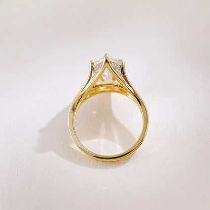 5.1 ct Vintage Marquise-Cut Lab-Grown Diamond Ring in 18K Yellow Gold – APYFR0420-Y