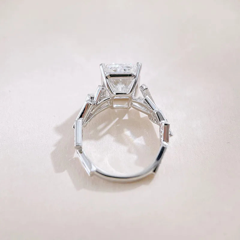 5.06 ct Celestial Radiant-Cut Lab-Grown Diamond Ring in 18K White Gold