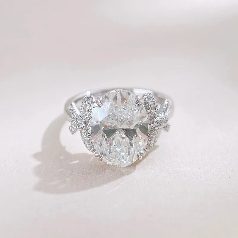 5.03 ct Bow Oval-Cut Lab-Grown Diamond Ring in 18K White Gold – APYFR0423-W