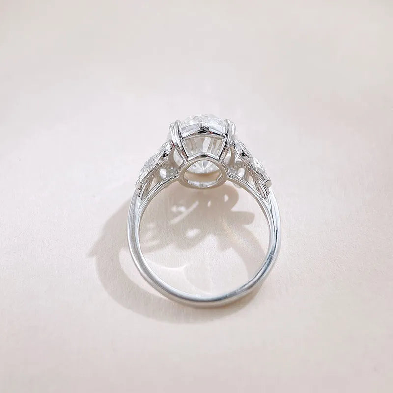 5.03 ct Bow Oval-Cut Lab-Grown Diamond Ring in 18K White Gold – APYFR0423-W