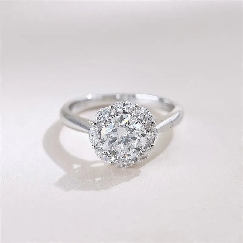 1 ct Celestial Round-Cut Lab-Grown Diamond Ring in 18K White Gold – APYFR0425-W