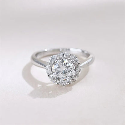 1 ct Celestial Round-Cut Lab-Grown Diamond Ring in 18K White Gold – APYFR0425-W