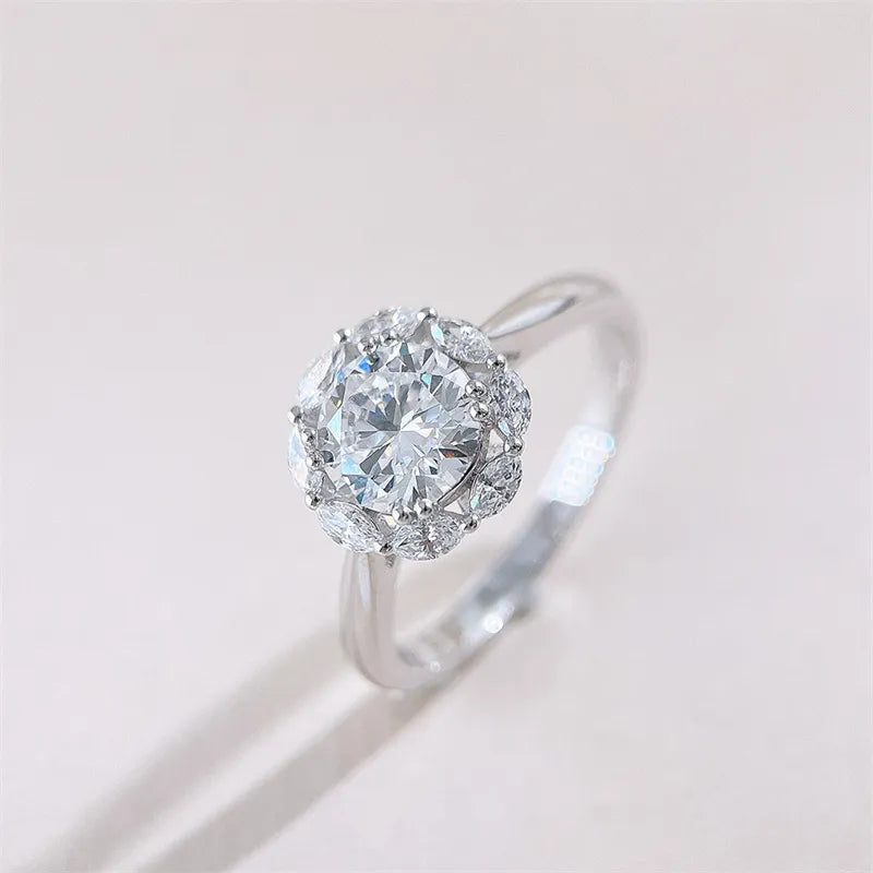 1 ct Celestial Round-Cut Lab-Grown Diamond Ring in 18K White Gold – APYFR0425-W