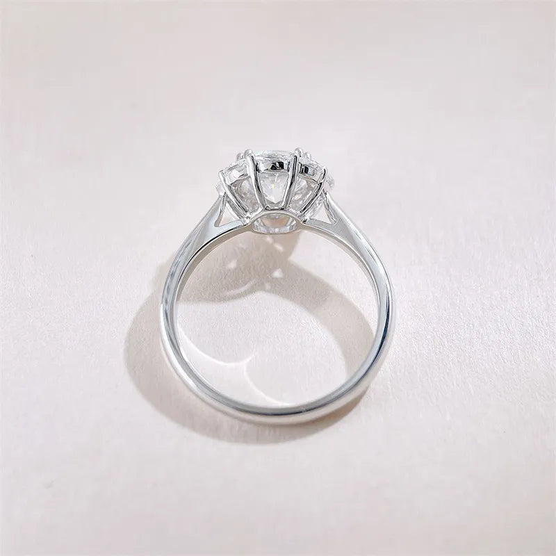 1 ct Celestial Round-Cut Lab-Grown Diamond Ring in 18K White Gold – APYFR0425-W