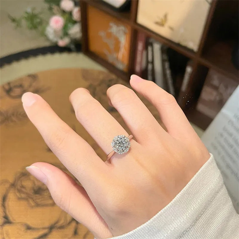 1 ct Celestial Round-Cut Lab-Grown Diamond Ring in 18K White Gold – APYFR0425-W