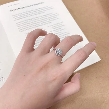 1 ct Celestial Round-Cut Lab-Grown Diamond Ring in 18K White Gold – APYFR0425-W