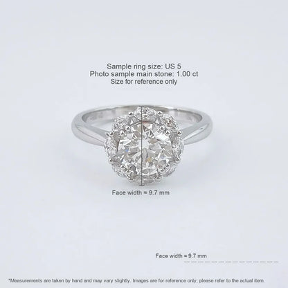 1 ct Celestial Round-Cut Lab-Grown Diamond Ring in 18K White Gold – APYFR0425-W