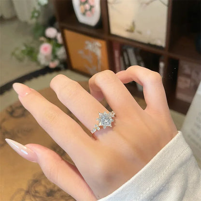 2.1 ct Celestial Princess-Cut Lab-Grown Diamond Ring in 18K Yellow Gold – APYFR0431-Y