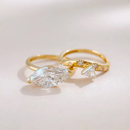 3.03 ct Celestial Mixed-Cut Lab-Grown Diamond Ring in 18K Yellow Gold – APYFR0433-Y