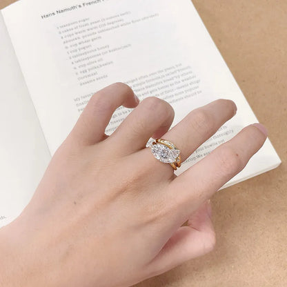 3.03 ct Celestial Mixed-Cut Lab-Grown Diamond Ring in 18K Yellow Gold – APYFR0433-Y
