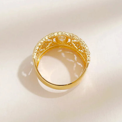 0.4 ct Vintage Oval-Cut Lab-Grown Diamond Ring in 18K Yellow Gold – APYFR0439-Y