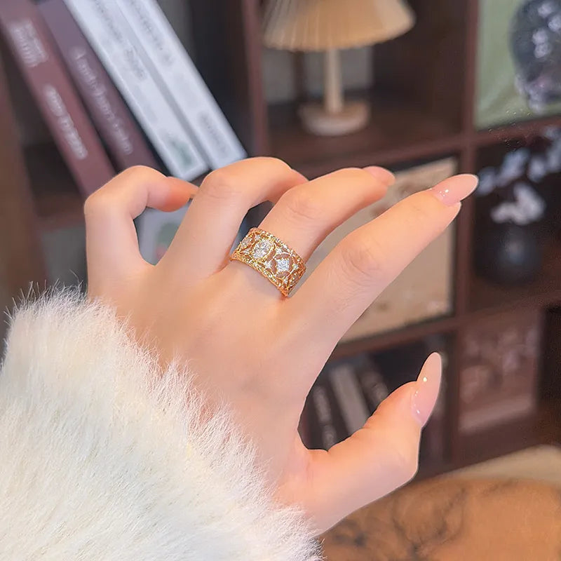 0.4 ct Vintage Oval-Cut Lab-Grown Diamond Ring in 18K Yellow Gold – APYFR0439-Y