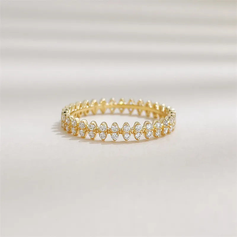 0.35 ctw Round-Cut Lab-Grown Diamond Band in 18K Yellow Gold – APYFR0447-Y