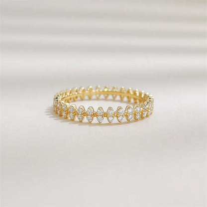 0.35 ctw Round-Cut Lab-Grown Diamond Band in 18K Yellow Gold – APYFR0447-Y