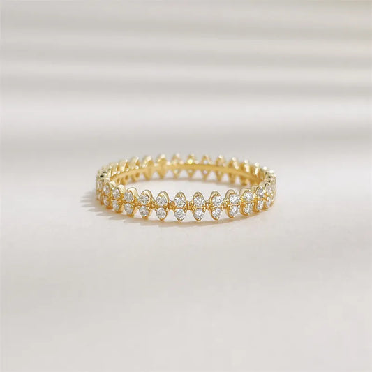 0.35 ctw Round-Cut Lab-Grown Diamond Band in 18K Yellow Gold – APYFR0447-Y
