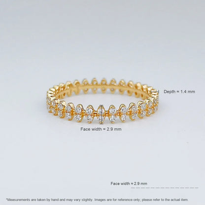 0.35 ctw Round-Cut Lab-Grown Diamond Band in 18K Yellow Gold – APYFR0447-Y