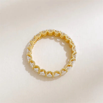 2 ctw Vintage Oval-Cut Lab-Grown Diamond Band in 18K Yellow Gold