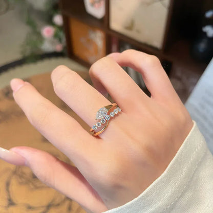 0.56 ct Vintage Pear-Cut Lab-Grown Diamond Ring in 18K Yellow Gold – APYFR0452-Y