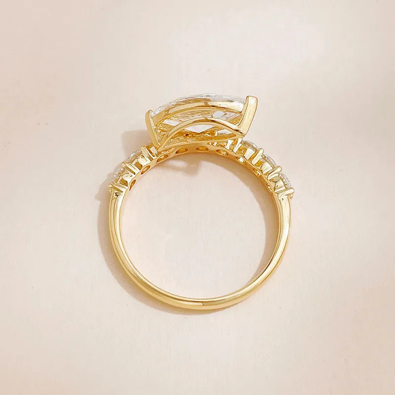 1.53 ct Celestial Marquise-Cut Lab-Grown Diamond Ring in 18K Yellow Gold