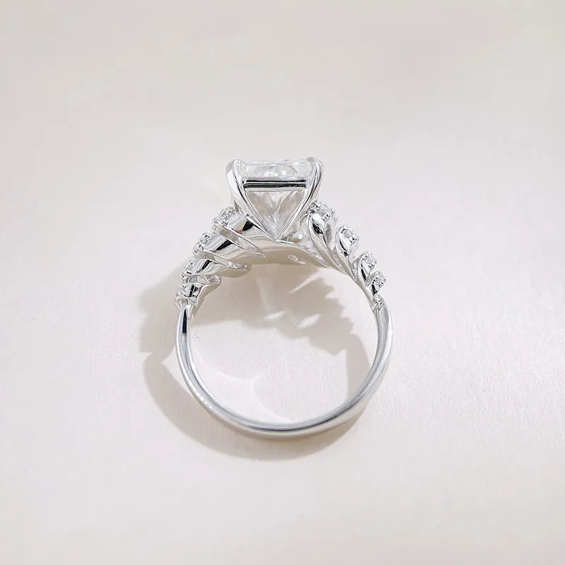 5.03 ct Statement Radiant-Cut Lab-Grown Diamond Ring in 18K White Gold