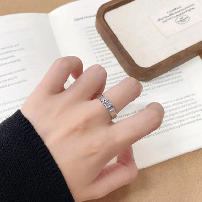 0.53 ct Minimalist Emerald-Cut Lab-Grown Diamond Ring in 18K White Gold – APYMR0001-W