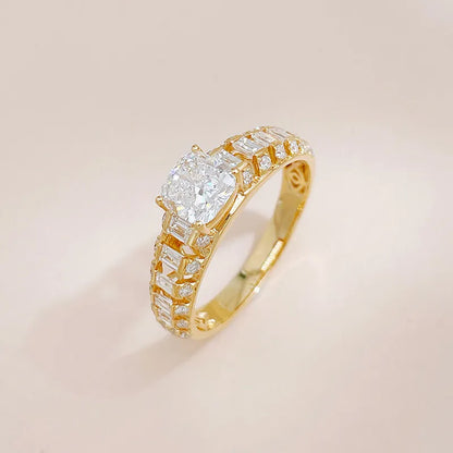1 ct Round-Cut Lab-Grown Diamond Ring in 18K Yellow Gold – APYMR0009-Y