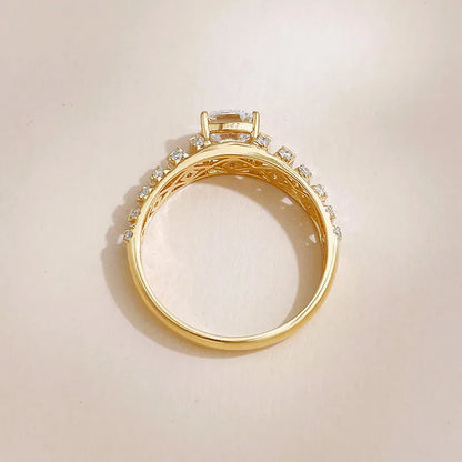 1 ct Round-Cut Lab-Grown Diamond Ring in 18K Yellow Gold – APYMR0009-Y