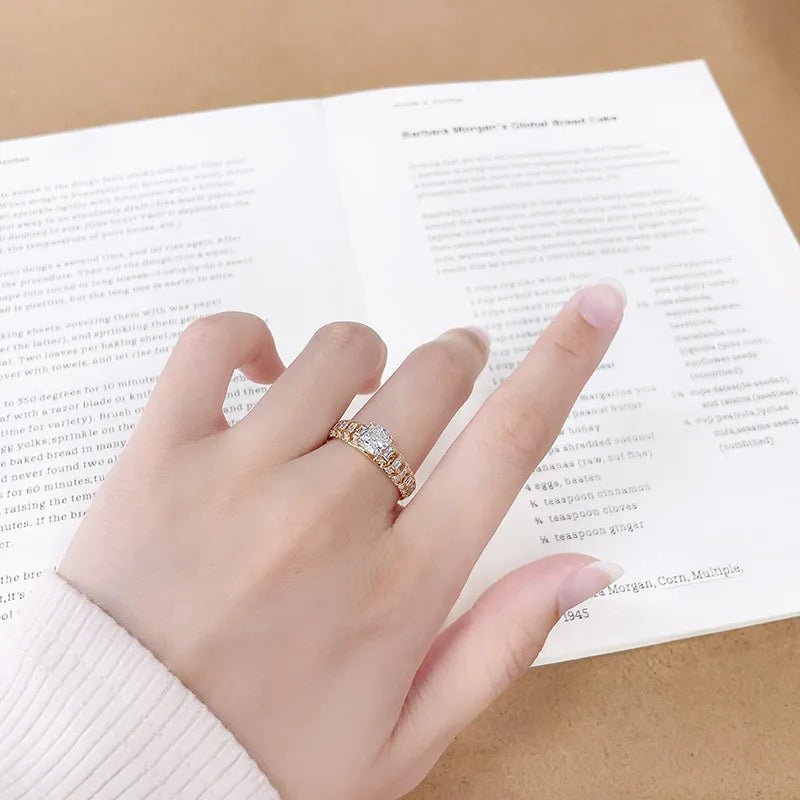 1 ct Round-Cut Lab-Grown Diamond Ring in 18K Yellow Gold – APYMR0009-Y