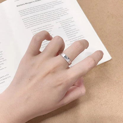 0.5 ct Minimalist Princess-Cut Lab-Grown Diamond Ring in 18K White Gold – APYMR0010-W