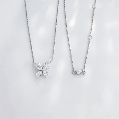 1.72 ctw Butterfly Mixed-Cut Lab-Grown Diamond Necklace in PT950 Platinum – APYN0005-PT