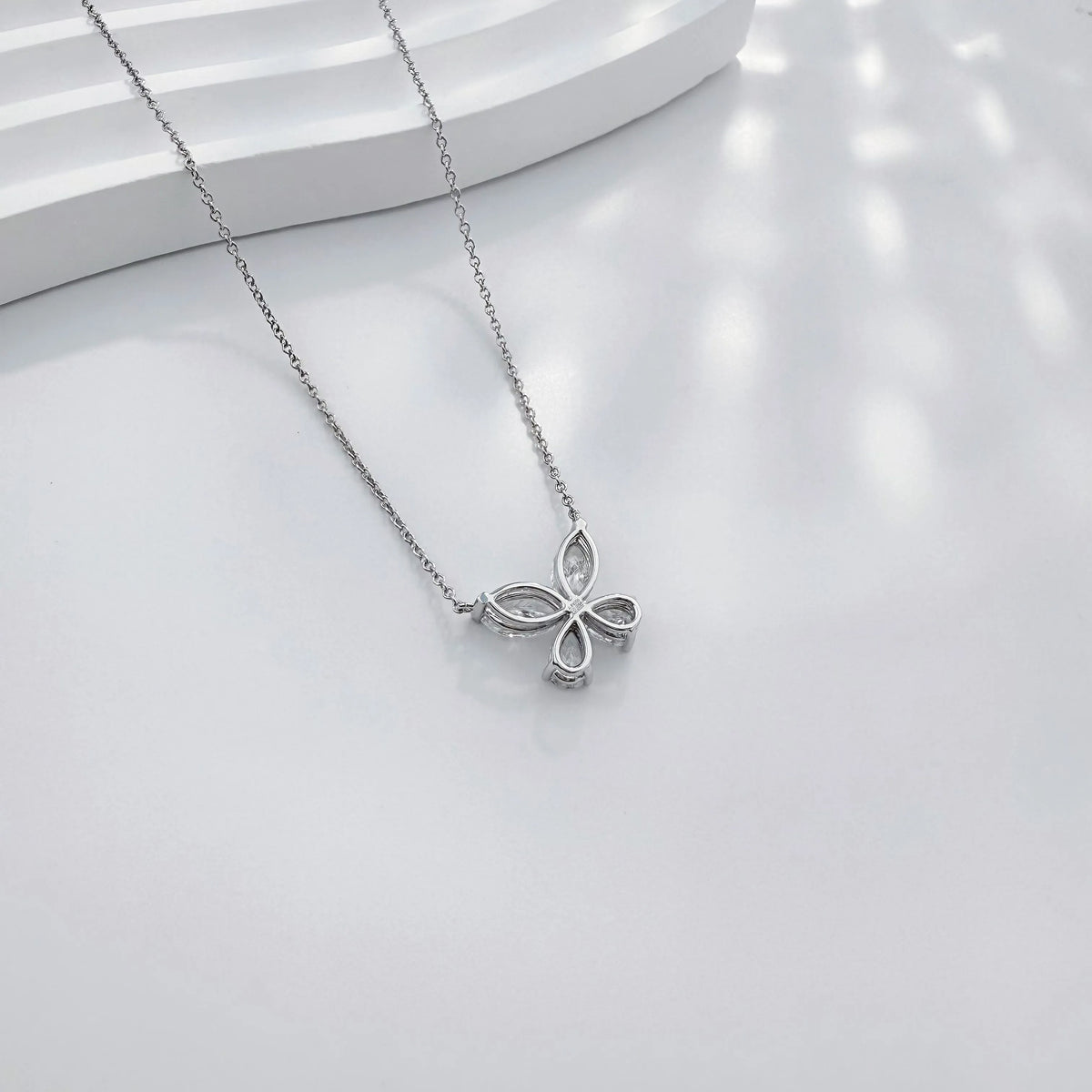 1.72 ctw Butterfly Mixed-Cut Lab-Grown Diamond Necklace in PT950 Platinum – APYN0005-PT